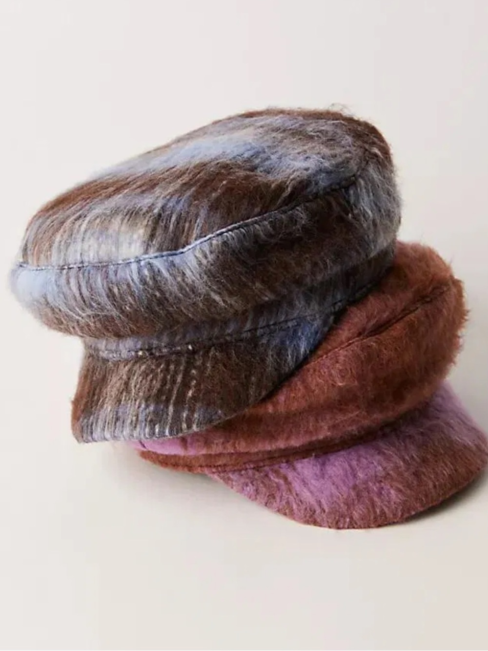 NWOT Free People Upstate Wool Cadet Cap in Blue or Pink